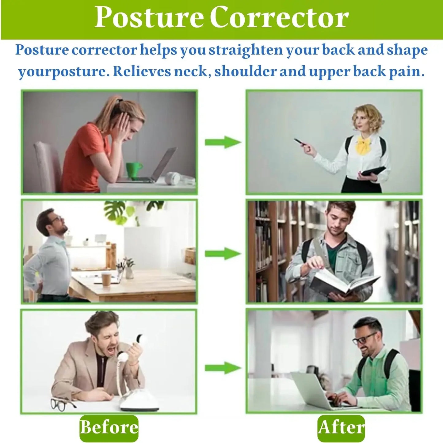 Ergonomic Posture Corrector & Back Support